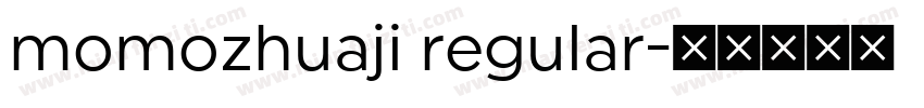 momozhuaji regular字体转换